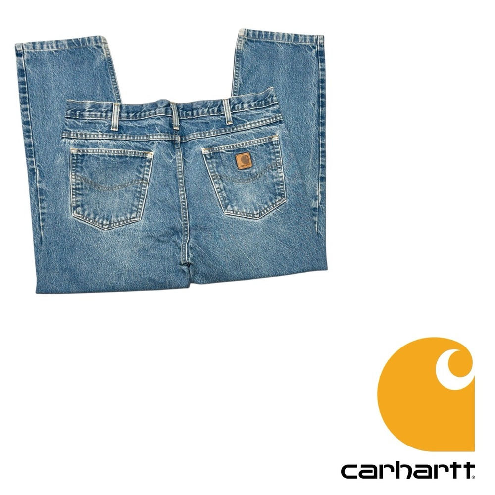 Vtg Carhartt Jeans B18-PRW Workwear Jeans Mens‎ 38x28 Western Utility Outdoors